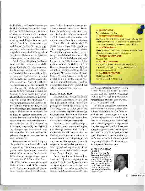 Vorschauseite 2: SICHERER BILDDATENTRANSFER