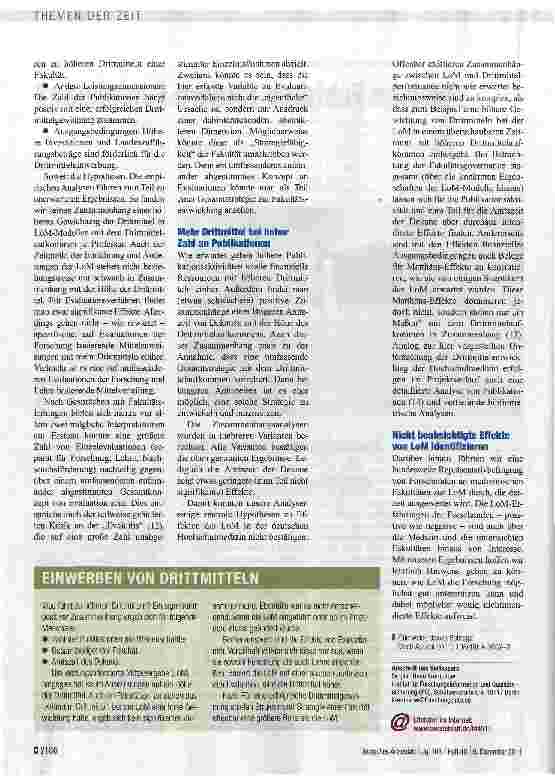 Vorschauseite 2: Welche Faktoren fördern Forschung?