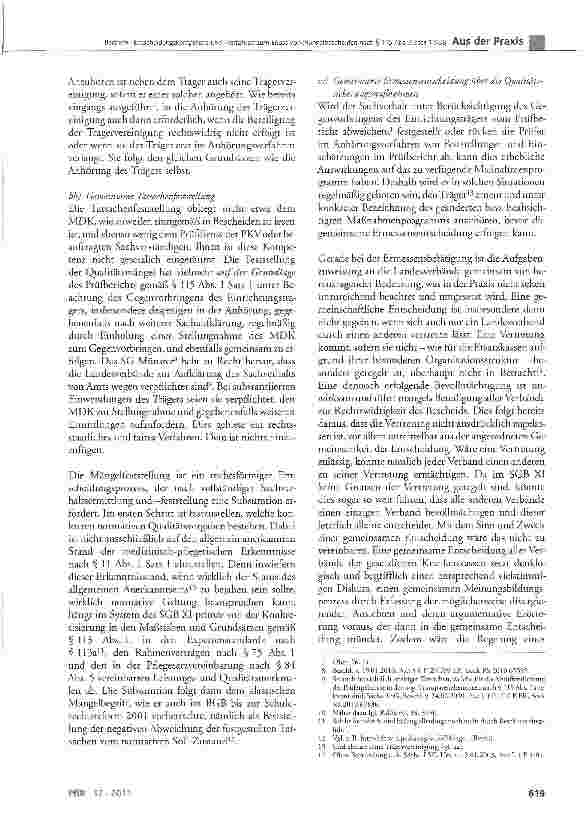 Vorschauseite 2: Entscheidungskompetenz und -verfahren zum Erlass von Mängelbescheiden nach § 115 Abs. 2 Satz 1 SGB2 - zugleich Anmerkungen zur Dogmatik der Kündigung des Versorgungsvertrags (Teil…