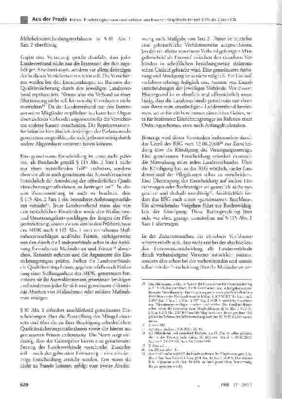 Vorschauseite 3: Entscheidungskompetenz und -verfahren zum Erlass von Mängelbescheiden nach § 115 Abs. 2 Satz 1 SGB2 - zugleich Anmerkungen zur Dogmatik der Kündigung des Versorgungsvertrags (Teil…