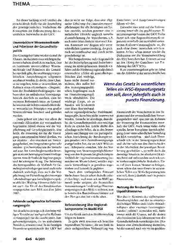 Vorschauseite 3: GKV-Versorgungsstrukturgesetz: Vergibt der Gesetzgeber eine Chance?
