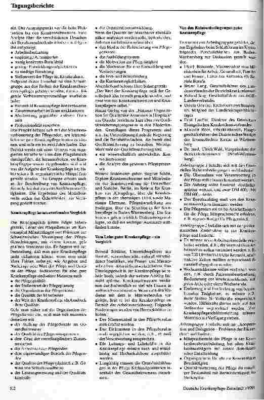 Vorschauseite 2: Was ist gute Krankenpflege wert?