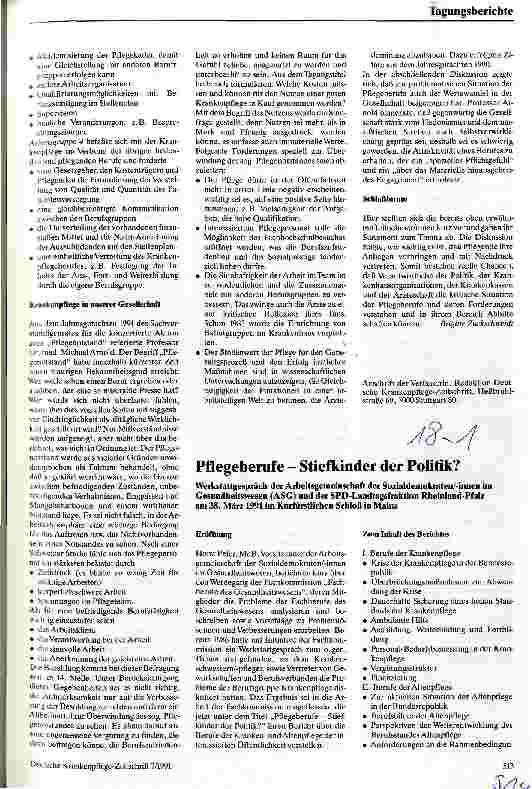 Vorschauseite 3: Was ist gute Krankenpflege wert?