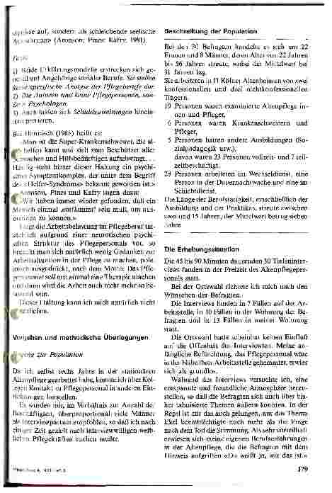 Vorschauseite 3: Stellenwert der Ekelgefühle im Erleben des Pflegepersonals