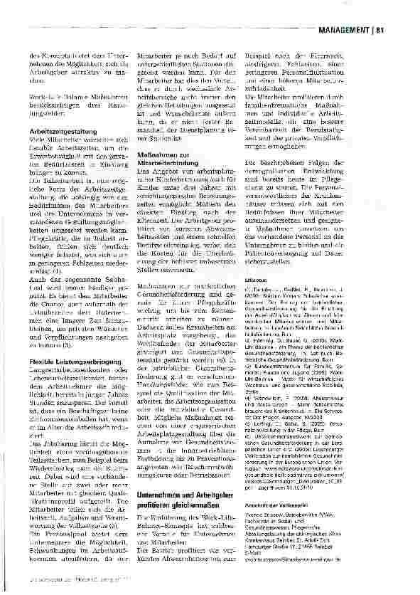 Vorschauseite 2: PersonalbindungWork-Life-Balance: Berufsund Privatleben im Einklang