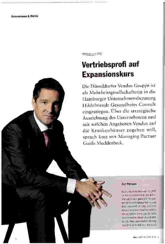 Vorschauseite 1: Vertriebsprofi auf Expansionskurs