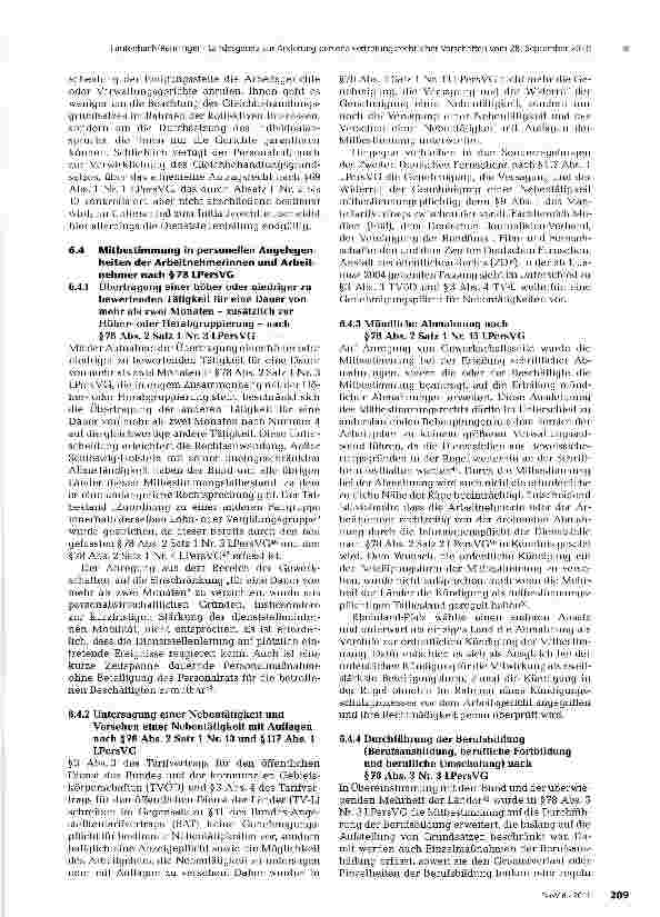 Vorschauseite 6: Landesgesetz zur Änderung personal-vertretungsrechtlicher Vorschriften vom 28. September 2010