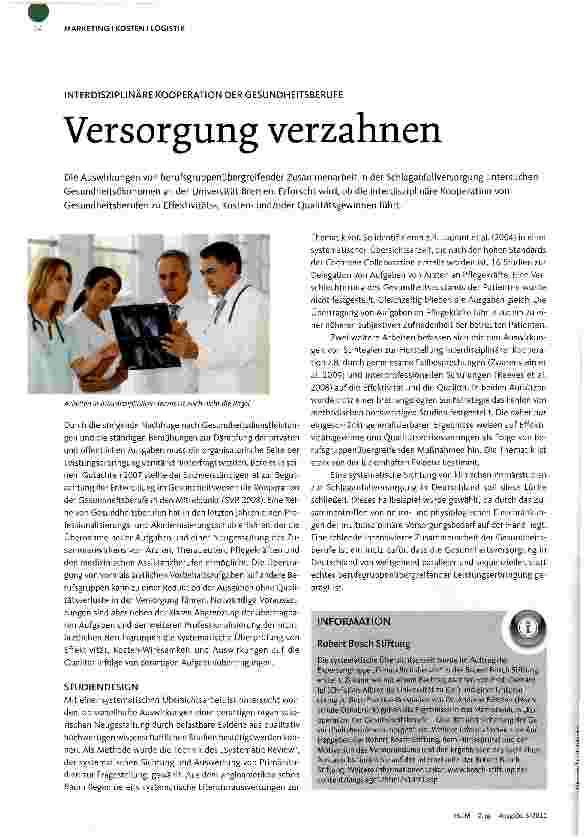 Vorschauseite 1: Versorgung verzahnen