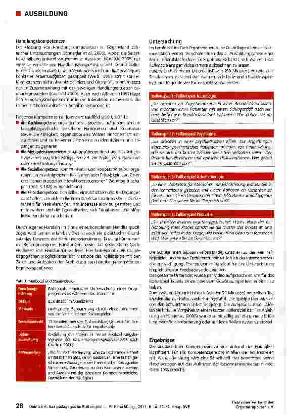 Vorschauseite 2: Das pädagogische Rollenspiel -eine aktuelle Kompetenz entwickelnde Unterrichtsmethode
