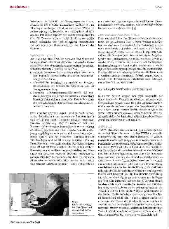 Vorschauseite 3: Die S2-Leitlinie »Rehabilitative Therapie bei Armparese nach Schlaganfall« der Deutschen Gesellschaft für Neurorehabilitation