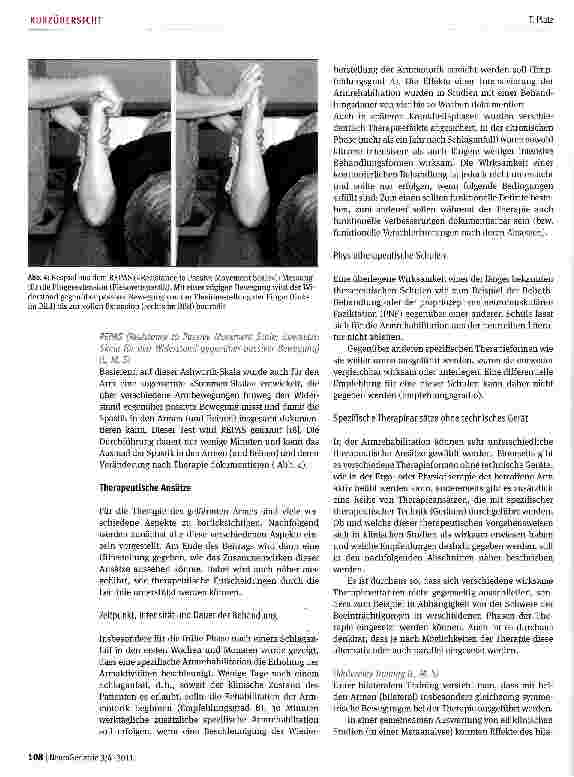 Vorschauseite 5: Die S2-Leitlinie »Rehabilitative Therapie bei Armparese nach Schlaganfall« der Deutschen Gesellschaft für Neurorehabilitation