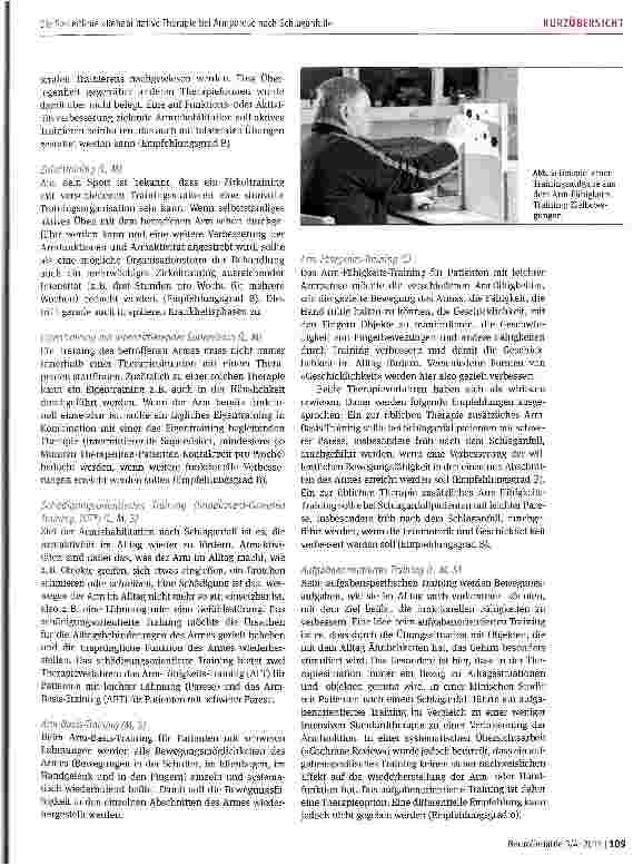 Vorschauseite 6: Die S2-Leitlinie »Rehabilitative Therapie bei Armparese nach Schlaganfall« der Deutschen Gesellschaft für Neurorehabilitation