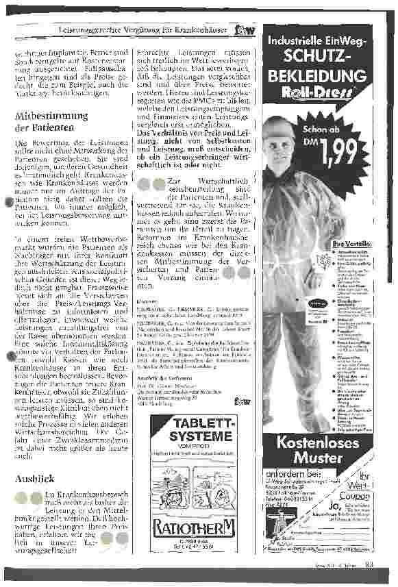 Vorschauseite 4: Leistungsgerechte Vergütung für Krankenhäuser Ziele und Möglichkeiten