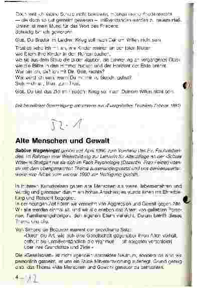 Vorschauseite 1: Alte Menschen und Gewalt