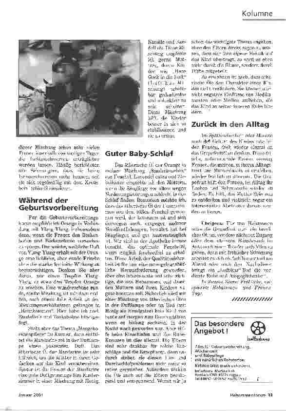 Vorschauseite 2: KOLUMNEZITRUSFRÜCHTE RUND UMS MUTTERWERDEN