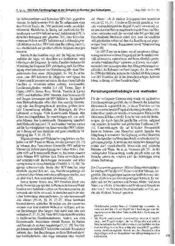 Vorschauseite 2: HIV/Aids-Familienpflege in der Schweiz im Kontext des Schweigens
