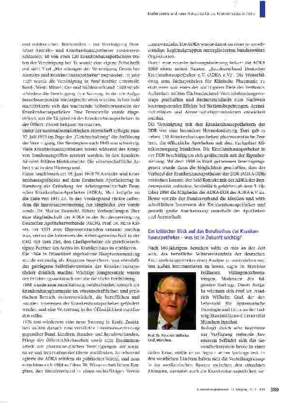 Vorschauseite 4: Meilensteine und neue Horizonte für die Krankenhausapotheker
