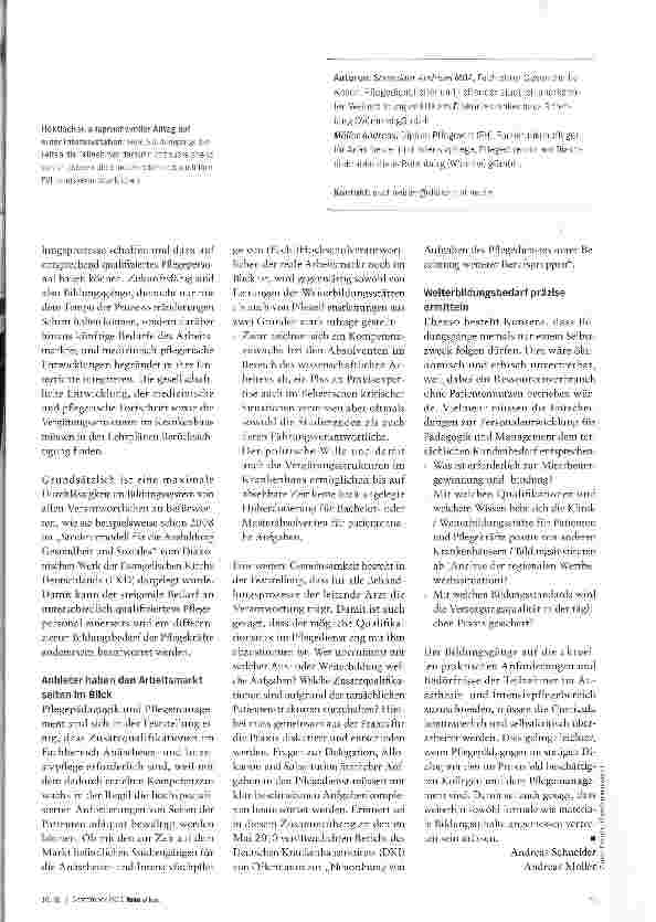 Vorschauseite 2: Pädagogen brauchen mehr Praxiskontakt