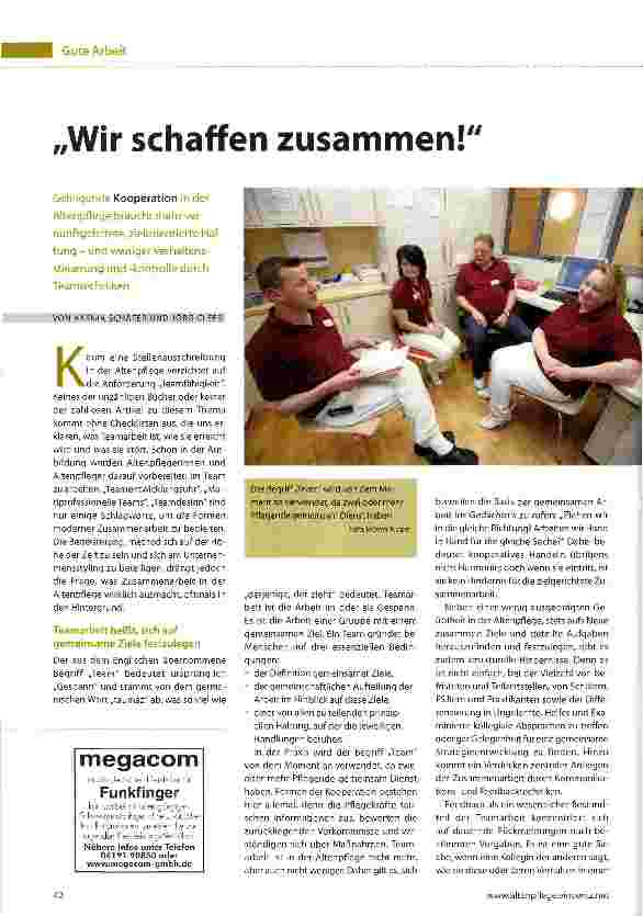 Vorschauseite 1: „Wir schaffen zusammen!