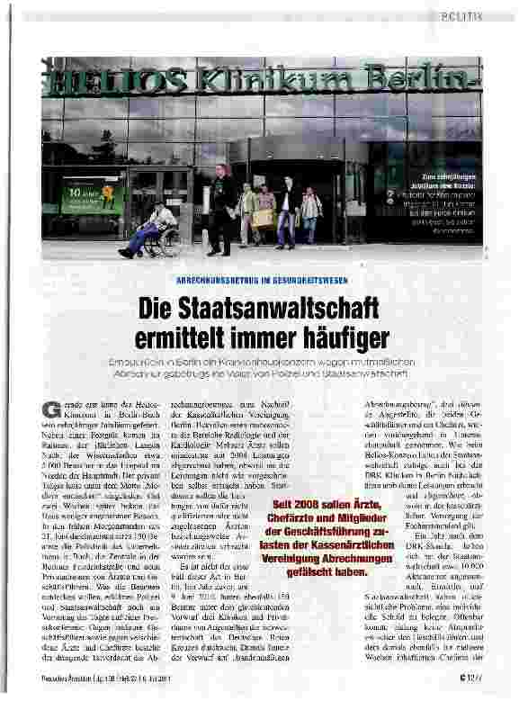 Vorschauseite 1: Die Staatsanwaltschaft ermittelt immer häufiger