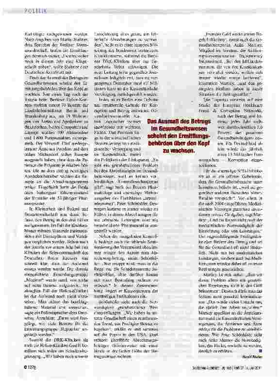 Vorschauseite 2: Die Staatsanwaltschaft ermittelt immer häufiger