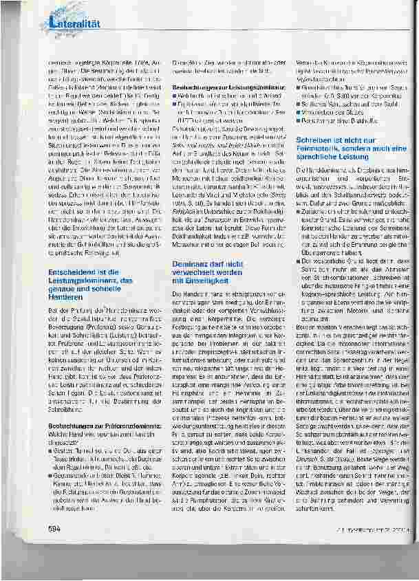 Vorschauseite 5: Entwicklungsbegleitung unter dem Aspekt von Lateralität