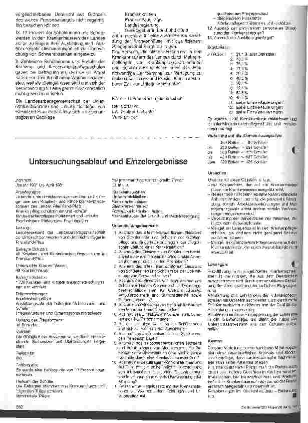 Vorschauseite 2: Krankenpflege-Enquete
