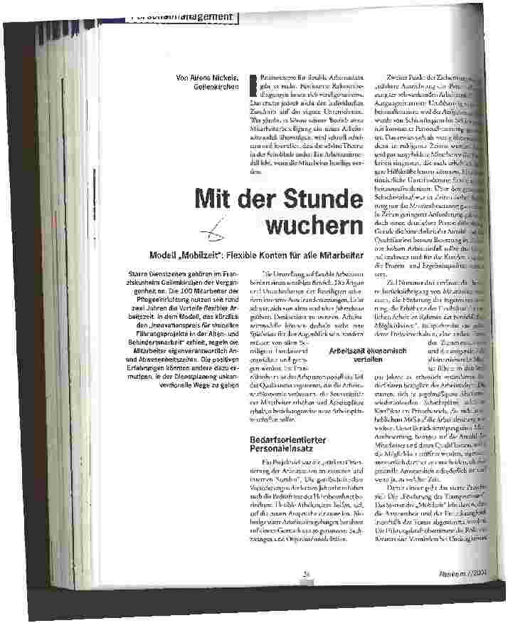 Vorschauseite 1: Mit der Stunde wuchern