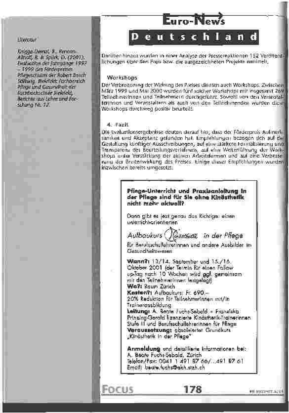 Vorschauseite 3: Evaluation des Förderpreises Pflegeschulen der Robert Bosch Stiftung