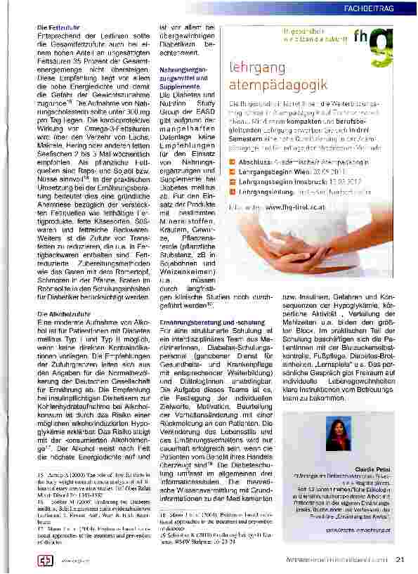 Vorschauseite 4: Ernährung bei Diabetes mellitus