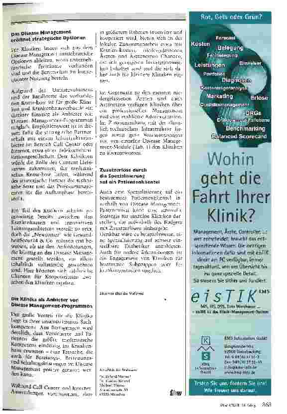 Vorschauseite 5: Die neue herausforderung heißt Disease Management