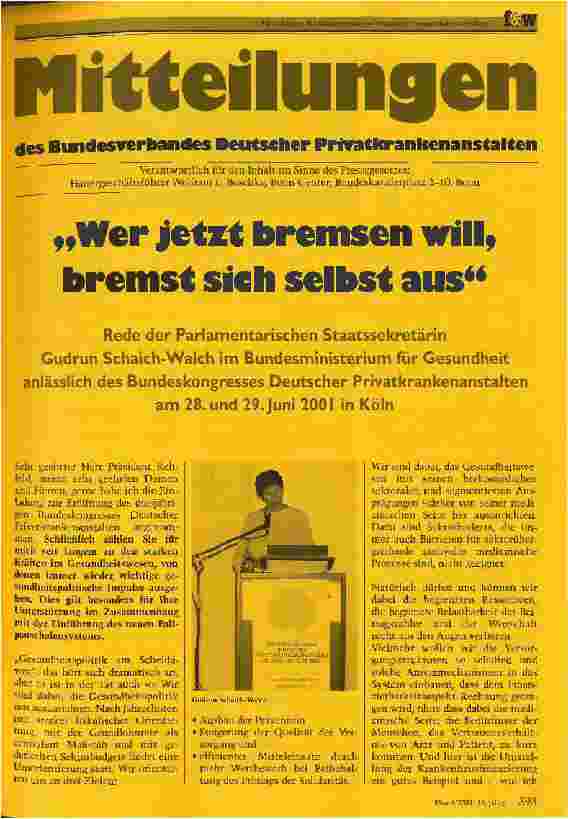 Vorschauseite 1: Wer jetzt bremsen will, bremst sich selbst aus