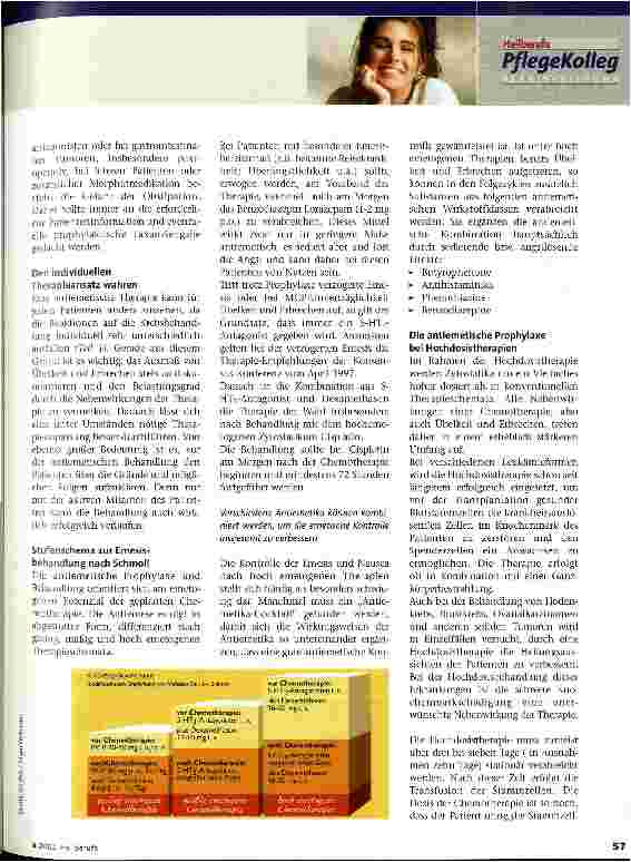 Vorschauseite 2: Die antiemetische Therapie Antiemese in der Onkologie Teil 2