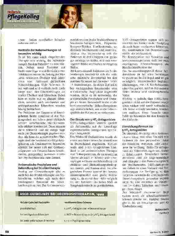 Vorschauseite 3: Die antiemetische Therapie Antiemese in der Onkologie Teil 2