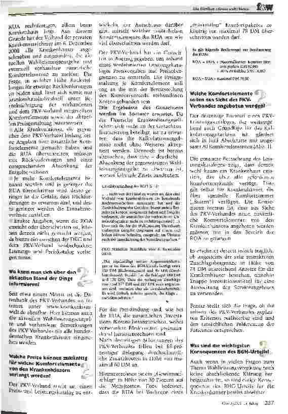 Vorschauseite 2: Die Kliniken müssen mehr bieten