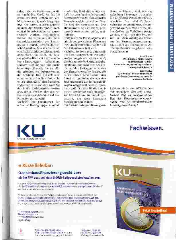 Vorschauseite 4: Die Chancen einer InEK-konformen Kostenträgerrechnung nutzen