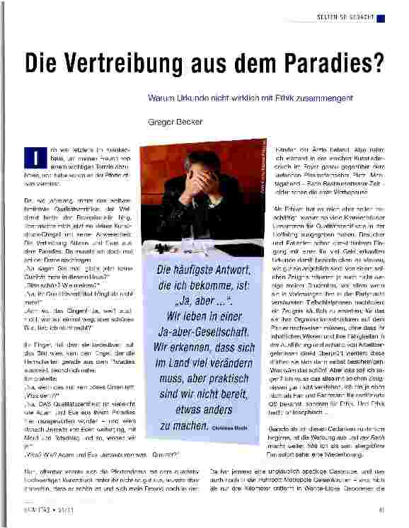 Vorschauseite 1: Die Vertreibung aus dem Paradies?