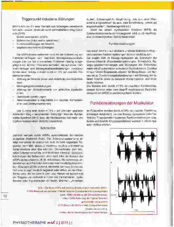 Vorschauseite 2: Funktionsstörungen der Motorik Bedeutung myofaszialer Triggerpunkte in der aktiven Rehabilitation