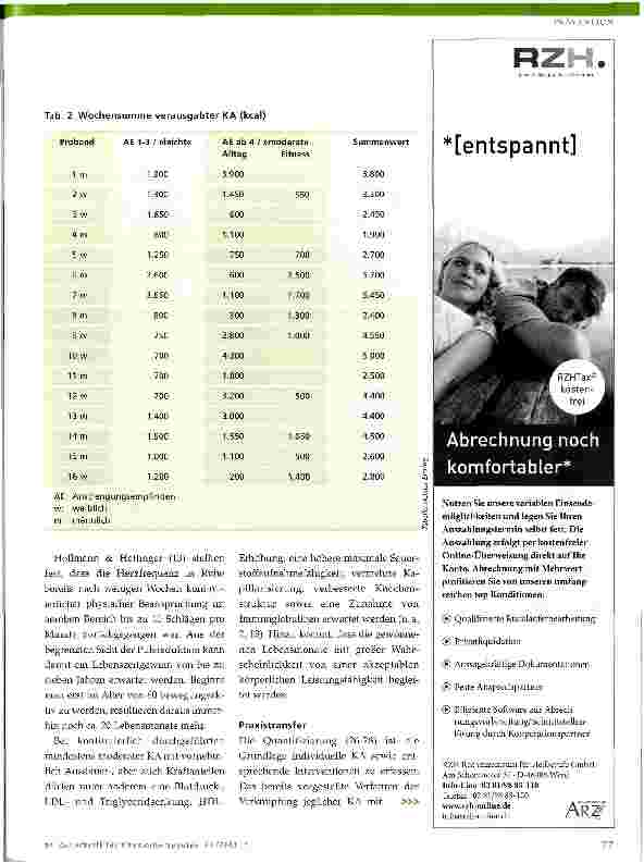 Vorschauseite 3: Optimierung körperlicher Aktivität