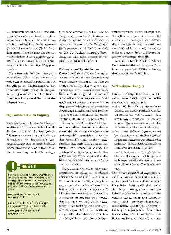 Vorschauseite 4: Optimierung körperlicher Aktivität