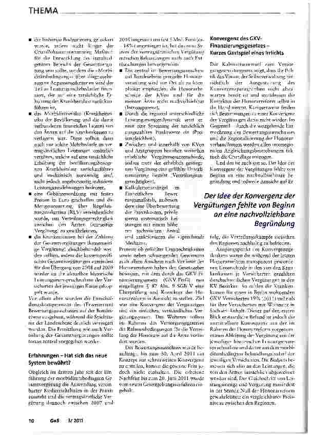 Vorschauseite 2: Was bringt die Reform der Honorarreform?