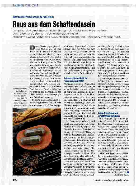 Vorschauseite 1: Raus aus dem Schattendasein
