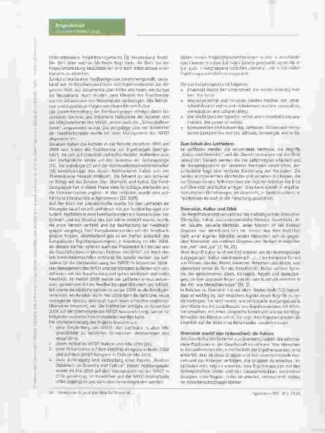 Vorschauseite 2: Der Blick für Diversität macht den Unterschied ein internationaler Leitfaden des WFOT(World Federation of Occupational Therapists)