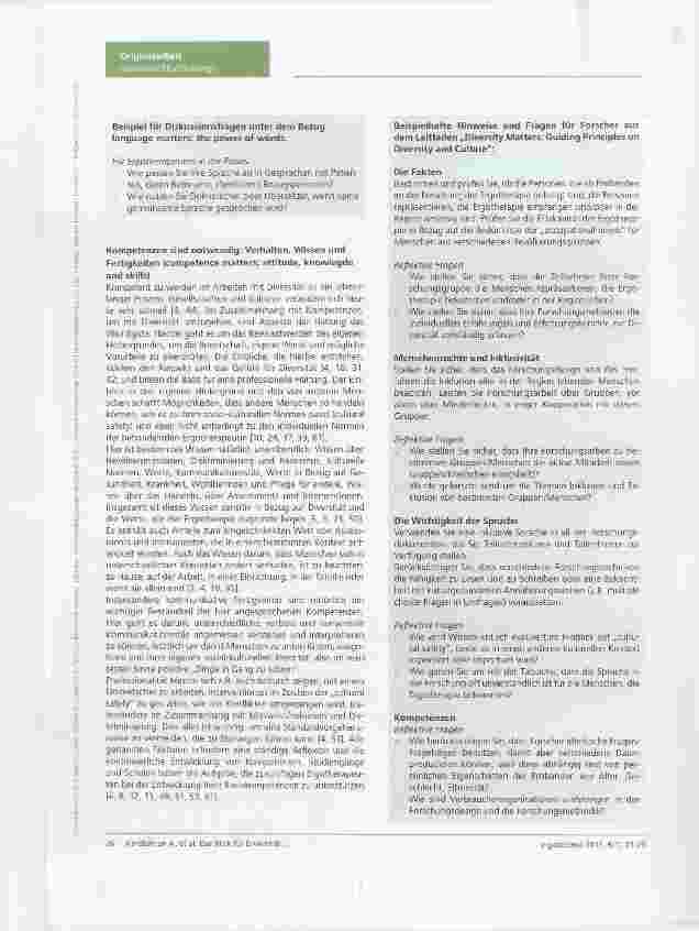 Vorschauseite 4: Der Blick für Diversität macht den Unterschied ein internationaler Leitfaden des WFOT(World Federation of Occupational Therapists)