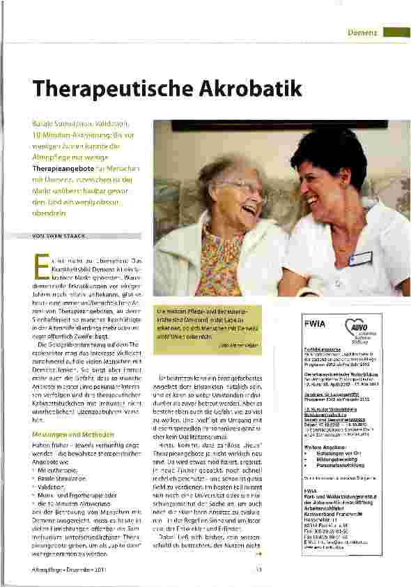 Vorschauseite 1: Therapeutische Akrobatik