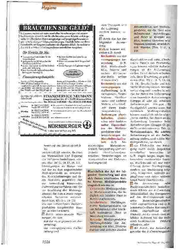 Vorschauseite 4: Anforderungen an die Hygiene bei der Aufbereitung von Medizinprodukten 1. Teil