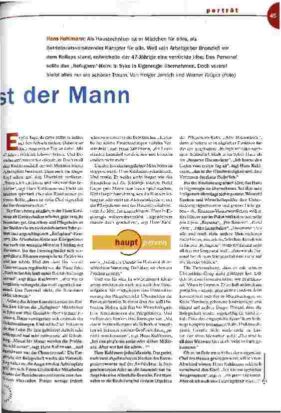 Vorschauseite 2: Selbst ist der Mann