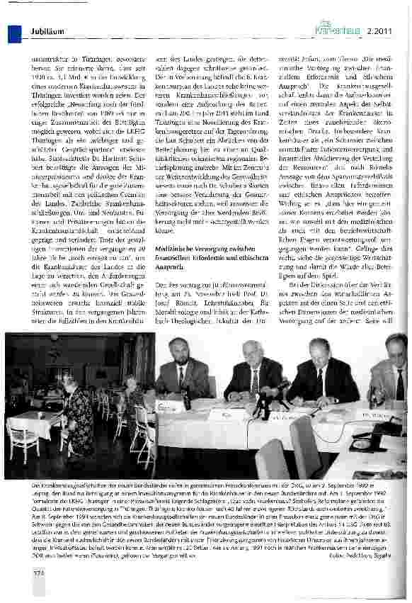 Vorschauseite 4: I Krankenhausgeschichte20 Jahre Landeskrankenhausgesellschaft Thüringen