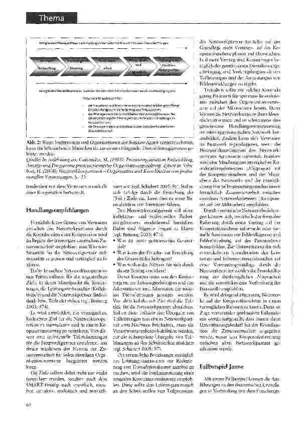 Vorschauseite 3: Soziale Dienstleistungen in KooperationenDaseinsvorsorge durch Aufbau und Steuerung interorganisatorischer Netzwerke