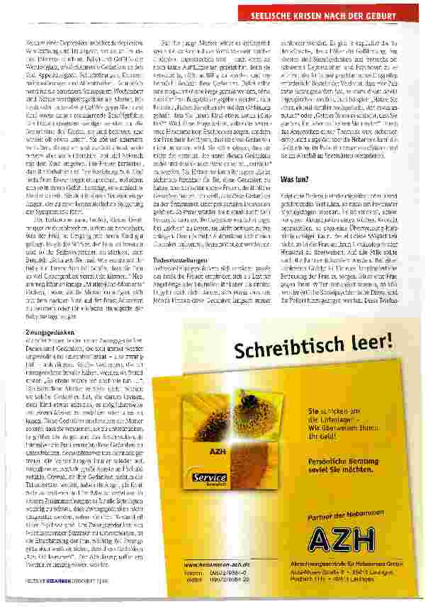 Vorschauseite 2: Was tun bei Verdacht auf Depression?